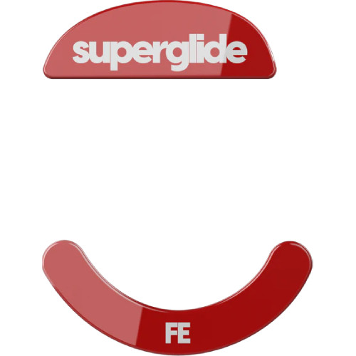 Superglide for Xlite Wireless - Red ガラス マウスソール  PXWSGR