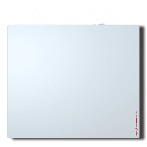Superglide Pad XL White (490x420mm) プレミアム ガラス マウスパッド  SGPXLW