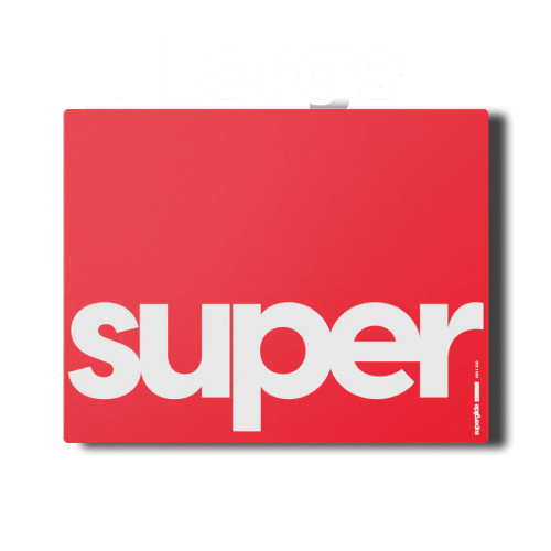 Superglide Pad L Red (420x330mm) プレミアム ガラス マウスパッド  SGPLR