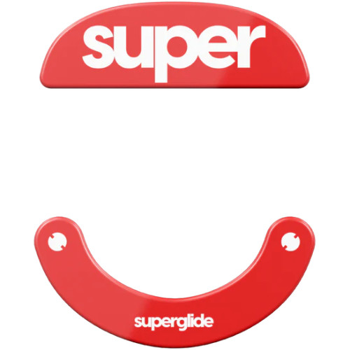 Superglide 2 for X2 Wireless [Red] ガラス マウスソール PX2SGR2