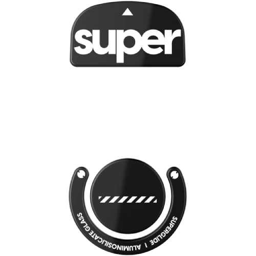 Superglide 2 for Logitech GPro Superlight [Black] ガラス マウスソール LGSSGB2