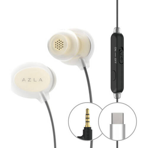 AZLA アズラ AZL-ASE500-UC-WH　UCモデル（3.5mm4極プラグ＋Type-C DACケーブル＋USB A変換アダプター）