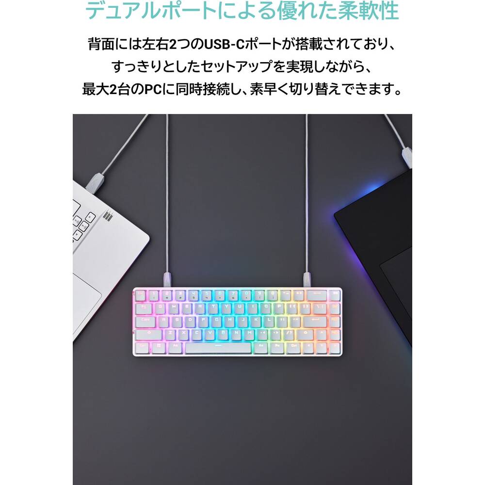 ASUS エイスース M602 FALCHION ACE/NXRD/WHT/US/ABS 有線 英語配列65