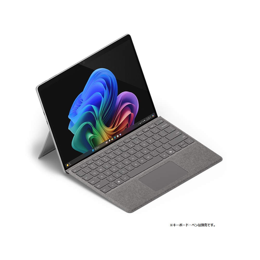 Microsoft マイクロソフト ZHX-00011 Surface Pro (第11世代) [ 13型 / 2880×1920 タッチパネル /  Snapdragon X Plus / RAM:16GB / SSD:256GB / Windows 11 Home / MS Office Hu0026B  / プラチナ ]｜ツクモ公式通販サイト