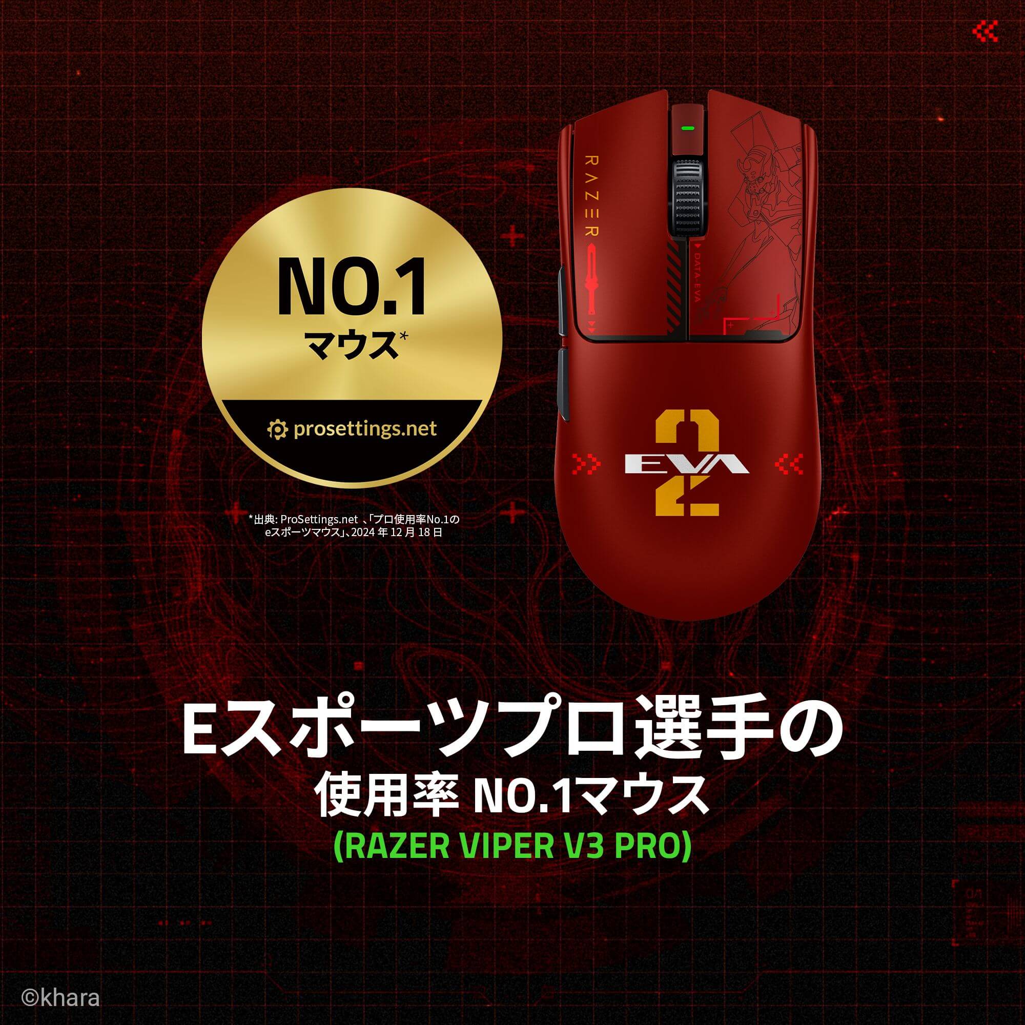Razer レイザー Viper V3 Pro EVANGELION (EVA-02) Edition [RZ01