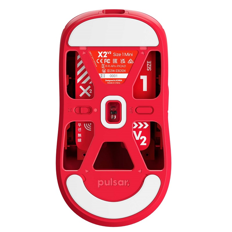 Pulsar Gaming X2 V2 Mini Wireless Red Edition [PX2213] ワイヤレス