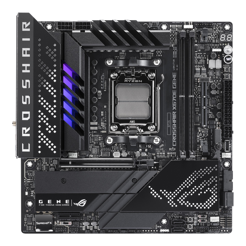 ASUS エイスース ROG CROSSHAIR X670E GENE 【PCIe 5.0対応】｜ツクモ公式通販サイト