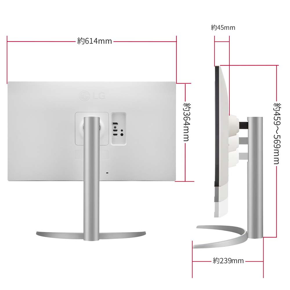 LG Electronics LGエレクトロニクス 27UP650-W 27インチ 4Kモニター IPSパネル｜TSUKUMO公式通販サイト