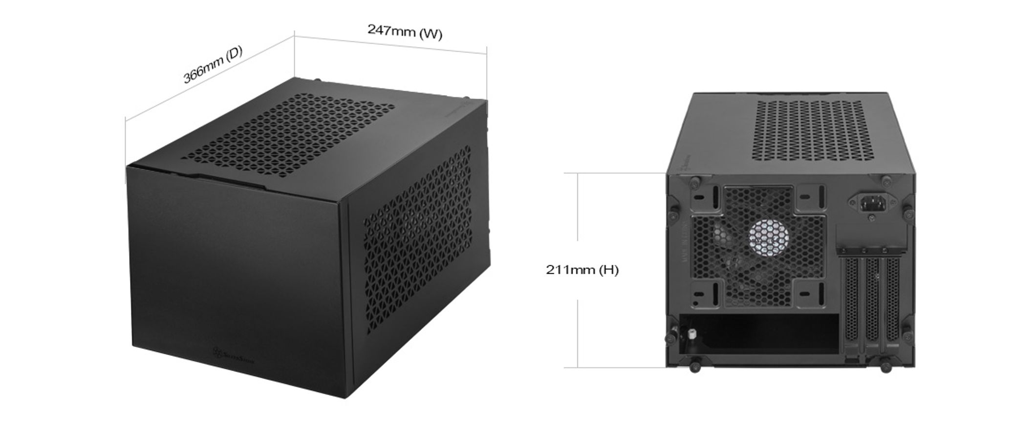 SilverStone シルバーストーン SUGO 15 ブラック SST-SG15B｜ツクモ