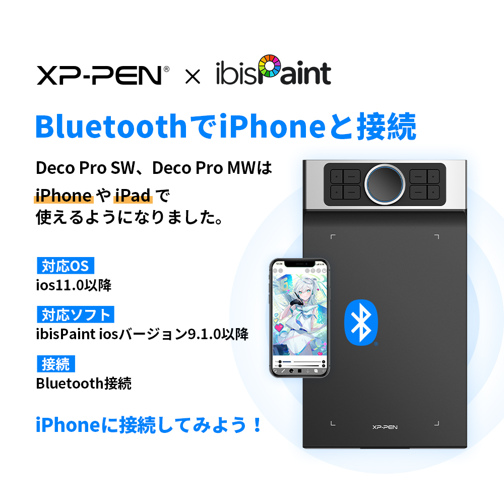 XPPen エックスピーペン Deco Pro MW 11x6インチ 有線/無線 両対応 ...