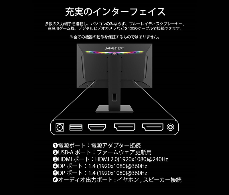 JAPANNEXT ジャパンネクスト X-360 JN-IPS245FHDR360 24.5インチ フル