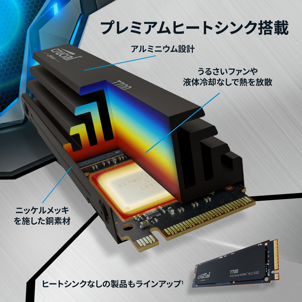 Crucial クルーシャル CT1000T700SSD5JP [M.2 NVMe 内蔵SSD / 1TB ...