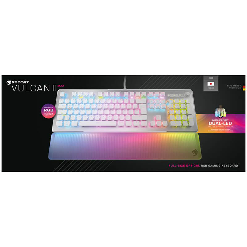 ROCCAT ロキャット Vulcan II Max White Linear red switch JP Layout ...