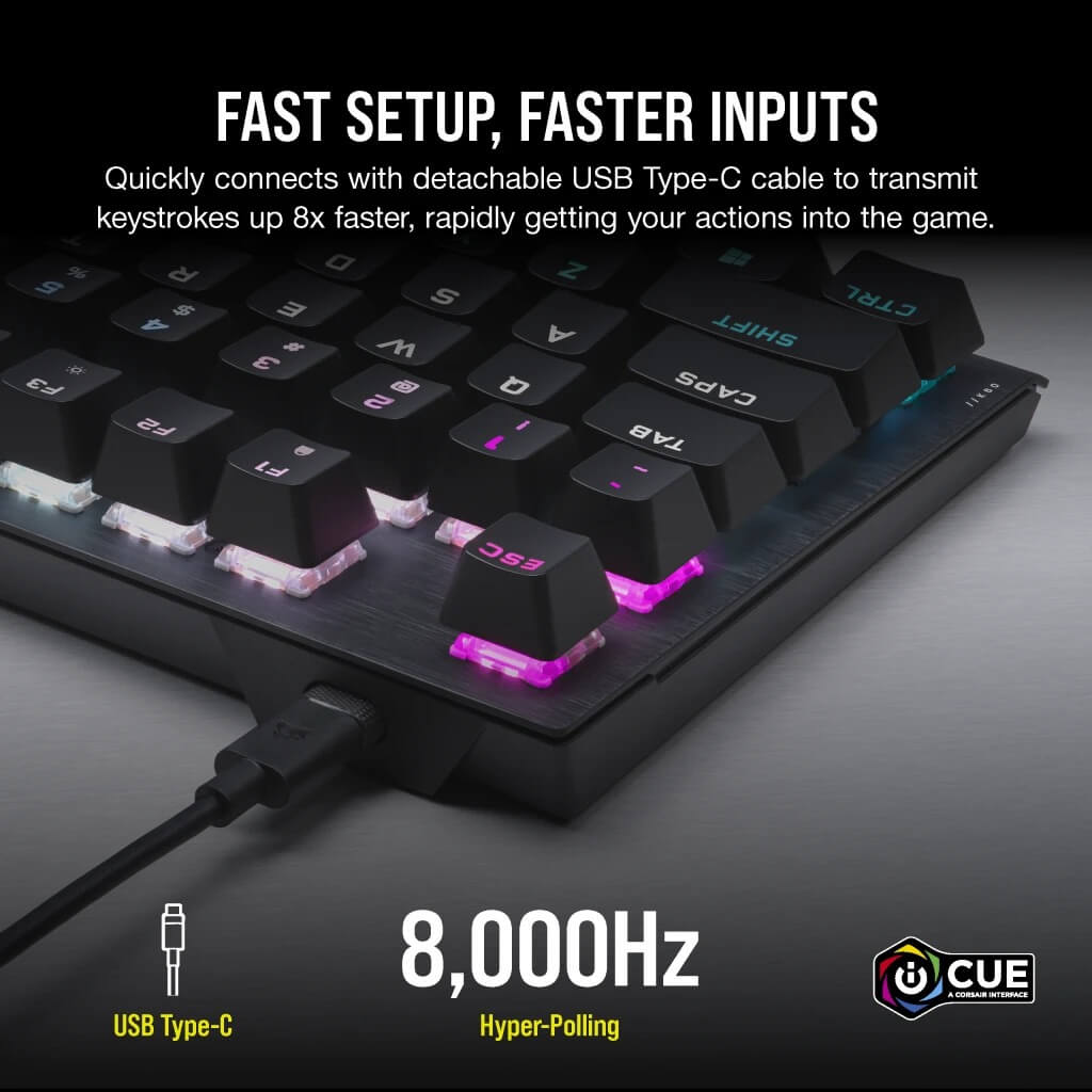 CORSAIR コルセア K60 PRO TKL OPX [CH-911D01A-JP1] 日本語配列