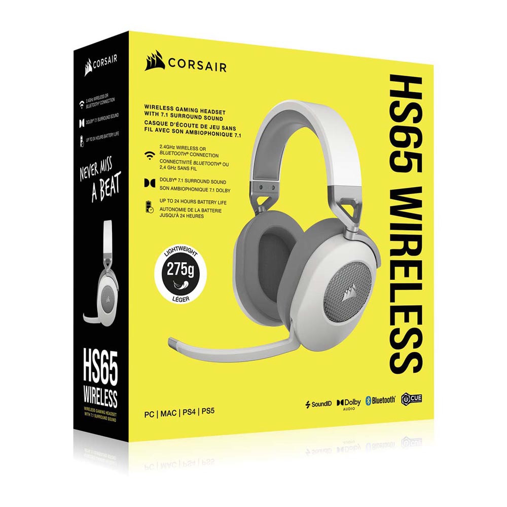 CORSAIR コルセア HS65 Wireless White (CA-9011286-AP) USB無線