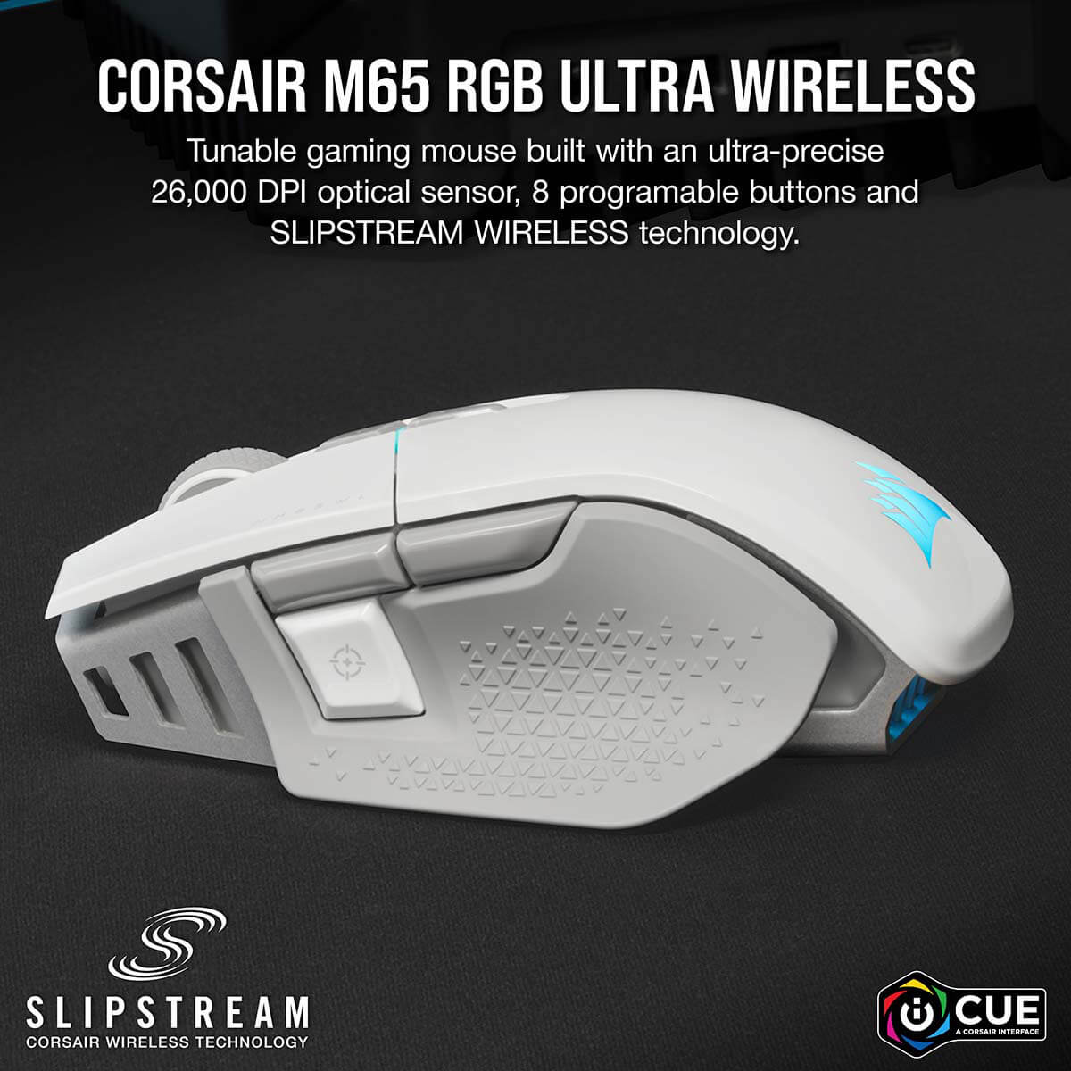 CORSAIR コルセア M65 RGB ULTRA WIRELESS WHT (CH-9319511-AP2