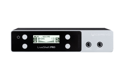 PCなしでHD映像をライブ配信できる、プロ仕様小型映像配信機器 LiveShell PRO