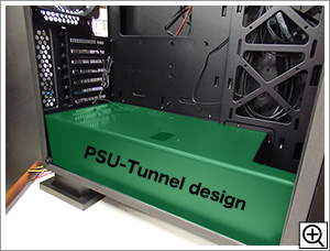 「PSU-Tunnel design」採用のセパレート構造