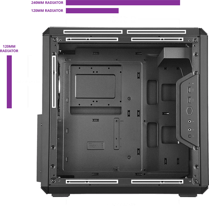 ツクモでも大人気 Coolermasterによる超コンパクトなatxケース Masterbox Q500l Pc専門店 Tsukumo 公式通販サイト