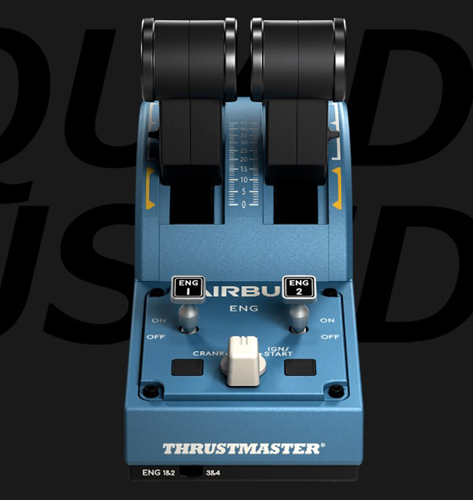 Thrustmaster スラストマスター TCA QUADRANT AIRBUS EDITION スラストレバー [2960840]  【国内正規代理店保証品】｜ツクモ公式通販サイト