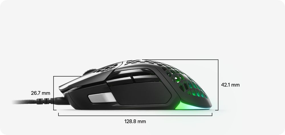 SteelSeries スティールシリーズ Aerox 5 [62401J] 有線 18000DPI 9 