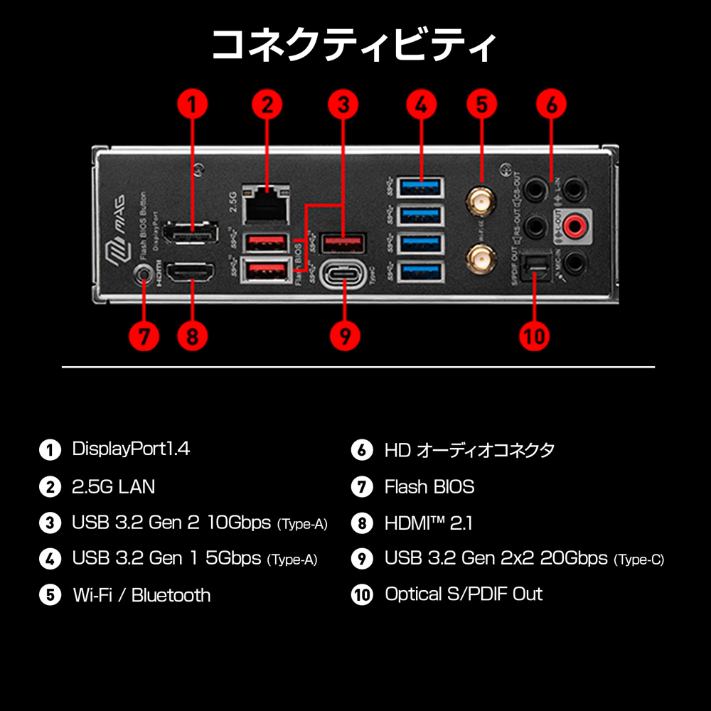 MSI エムエスアイ MAG B650M MORTAR WIFI 【PCIe 4.0対応