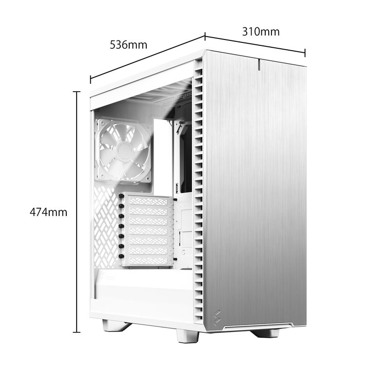 Fractal Design フラクタルデザイン Define 7 Compact White TG Clear