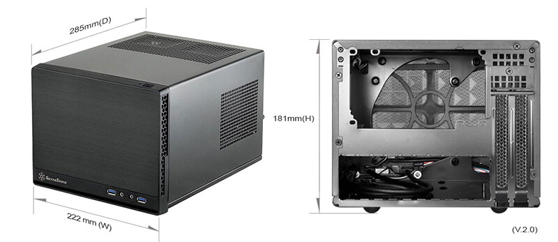 SilverStone シルバーストーン SST-SG13B (ブラック、メッシュの