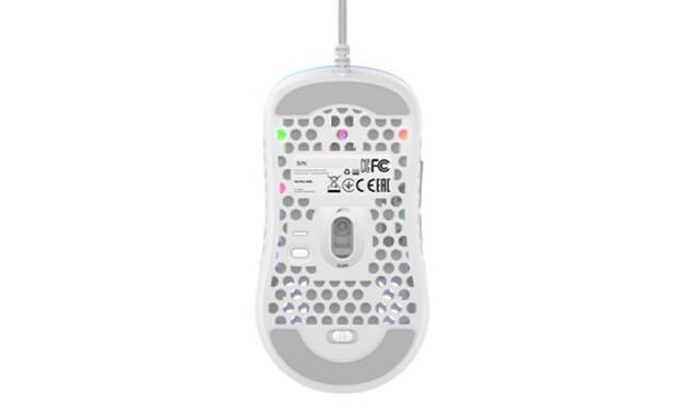 Xtrfy エクストリファイ M42 RGB WHITE 有線 6ボタン 16000dpi 軽量59g ゲーミングマウス 大きさ調整可能