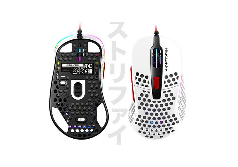 Xtrfy エクストリファイ M4 RGB TOKYO 有線 ゲーミングマウス 16000dpi 軽量69g 右手用エルゴノミクス形状 限定