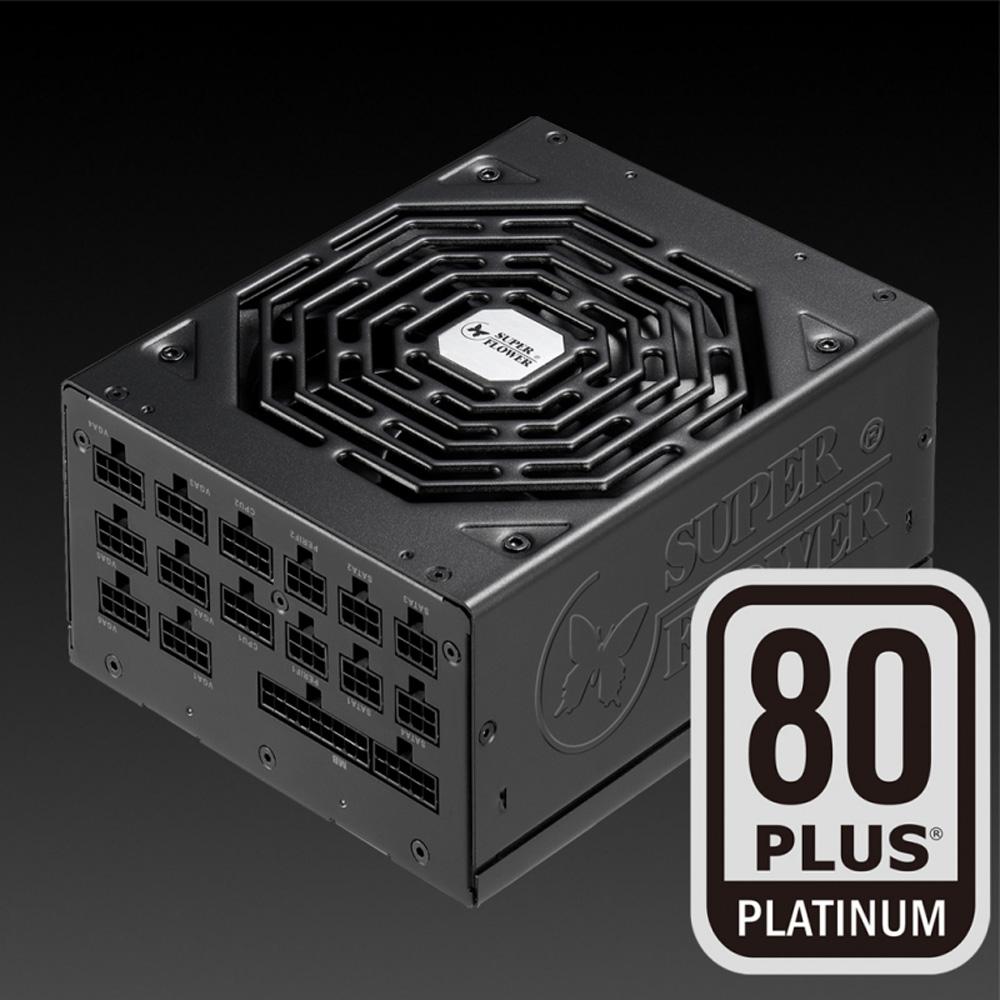 SUPERFLOWER 80PLUS PLATINUM認証 1000W電源 - PCパーツ