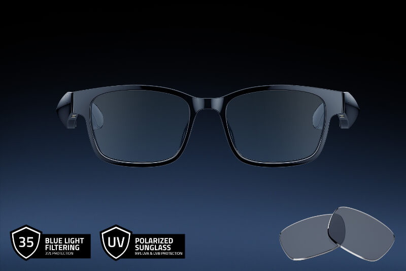 14965円 【最新入荷】 Razer Anzu Smart Glasses Round S Mサイズ ワイヤレスオーディオ スマートグラス 60ms 低レイテンシ