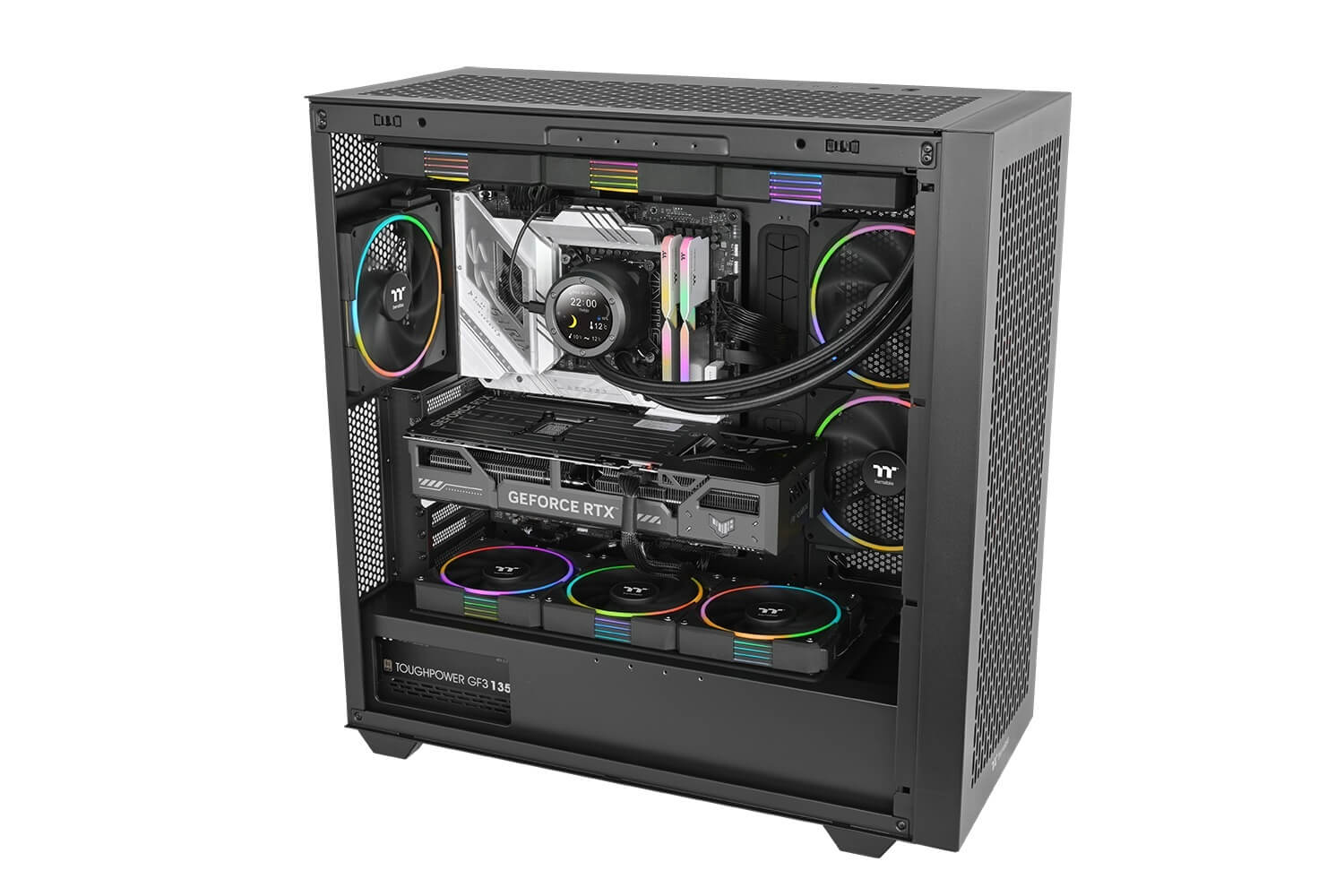 Thermaltake サーマルテイク TS140 EX RGB 3Pack Fan Balck CL-F208