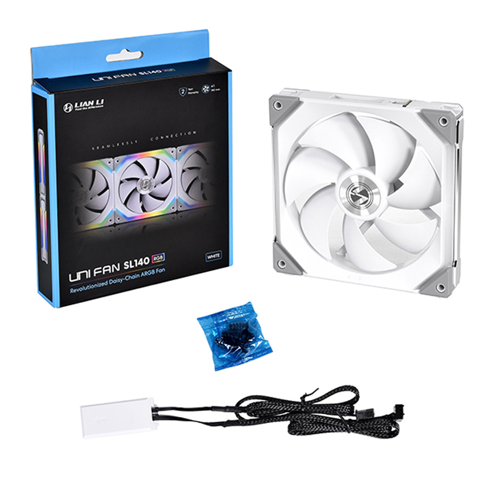 Lian Li リアンリー UNI FAN SL140 WT Single Pack UF-SL140-1W