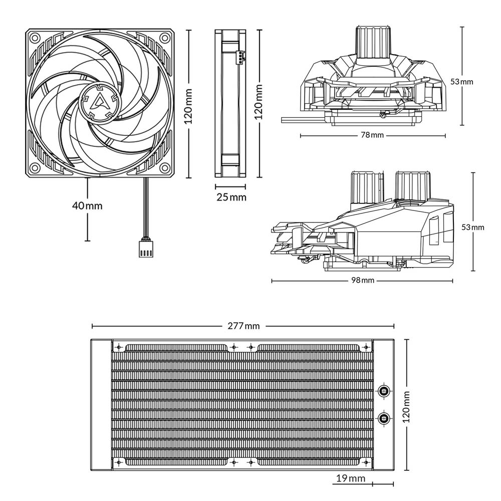 Arctic Liquid Freezer II - 240 ACFRE00046B｜ツクモ公式通販サイト