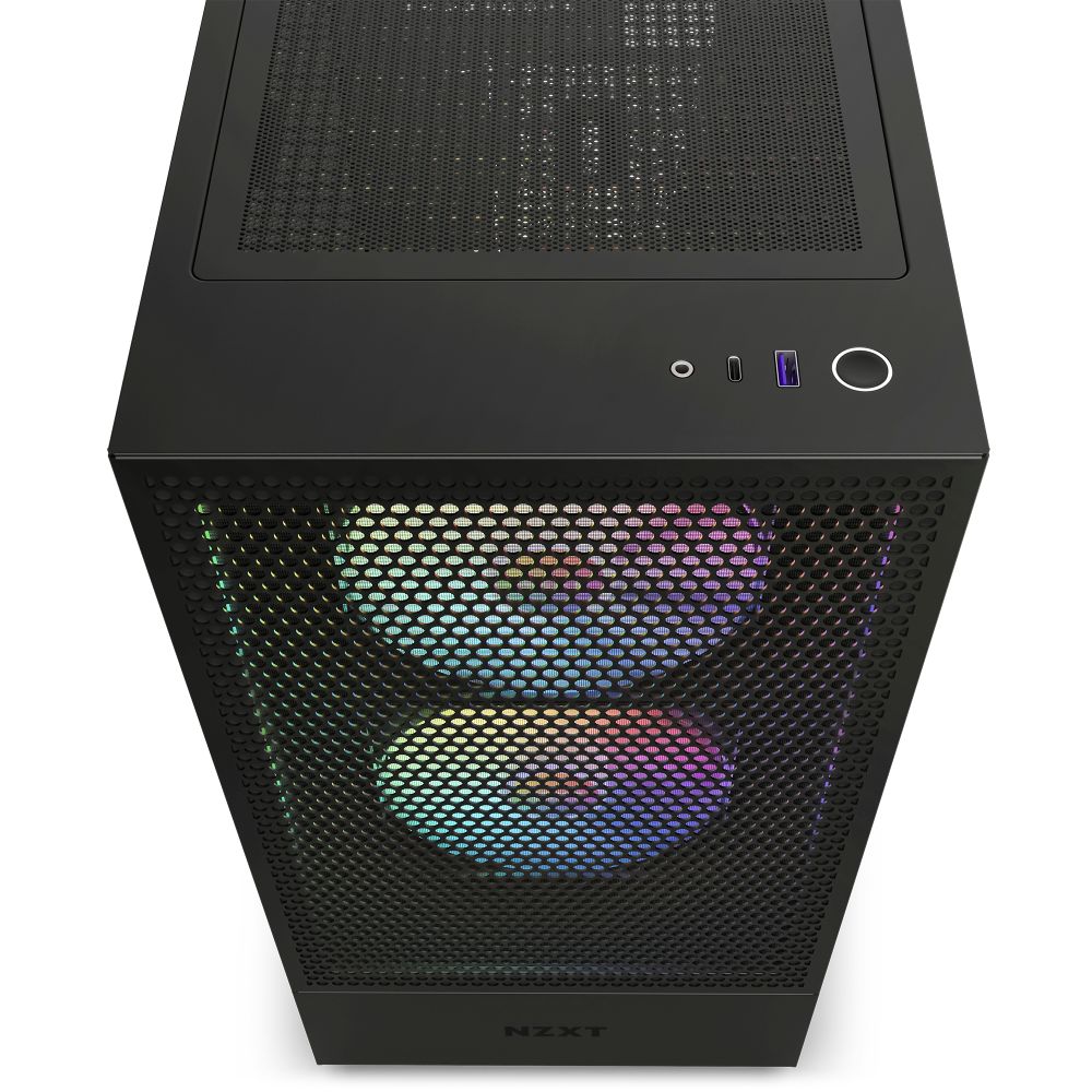 NZXT エヌズィーエックスティー H5 Flow RGB CC-H51FB-R1 (Black