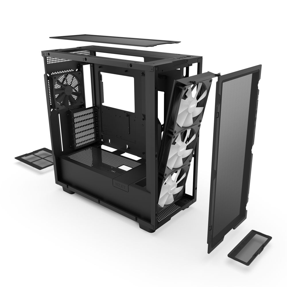 NZXT エヌズィーエックスティー H7 Flow RGB CM-H71FB-R1 (Black