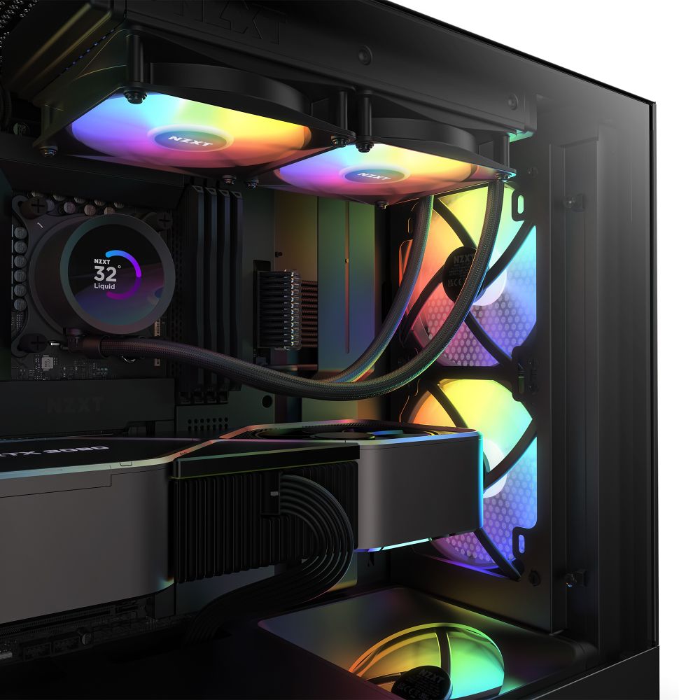 NZXT エヌズィーエックスティー F120 RGB Core RF-C12TF-B1 (Black