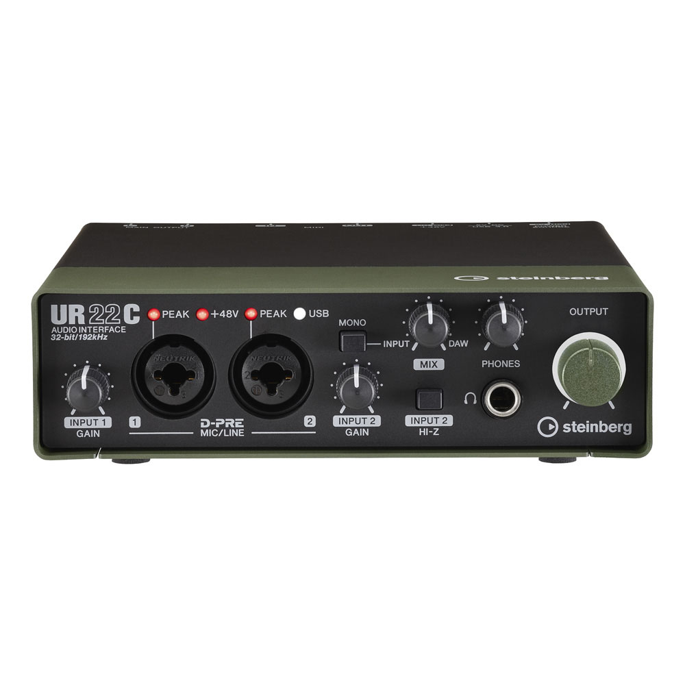 Steinberg UR22C USB 3 Audio Interface グリーン＆ブラック｜ツクモ 