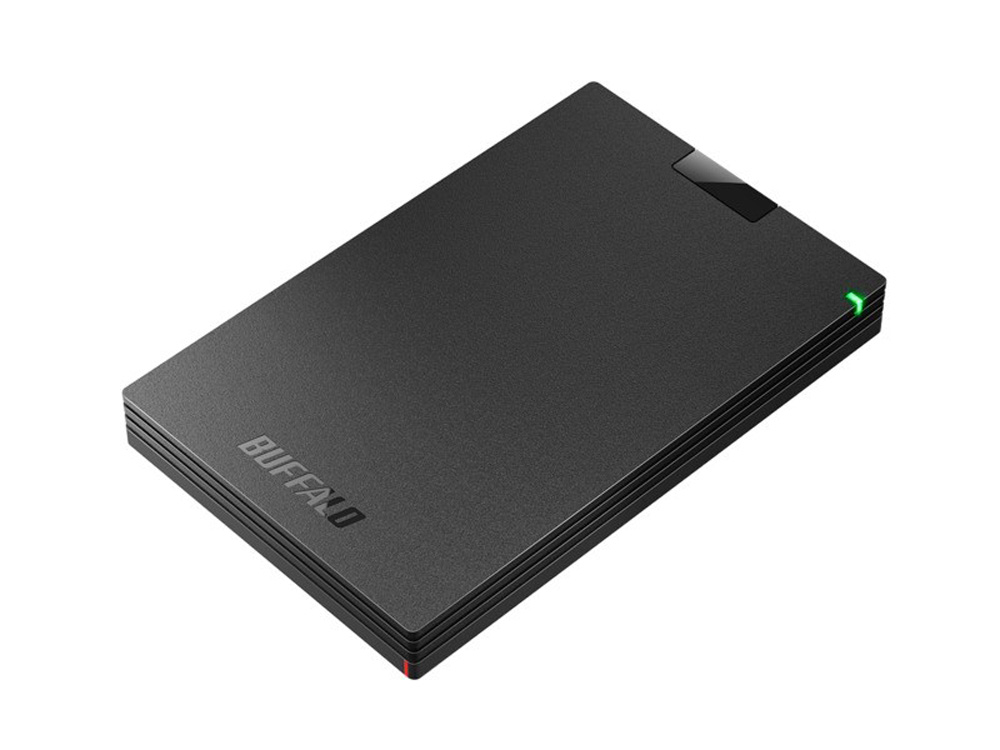 BUFFALO バッファロー HD-PCG1.0U3-BBA（ブラック） [ポータブルHDD / 1TB / インターフェイス：USB 3.1  Gen1 Micro-B（USB3.1 Gen1 ケーブル 約50cm付属） / メーカー保証1年 /  HD-PCGU3-Aシリーズ］｜ツクモ公式通販サイト