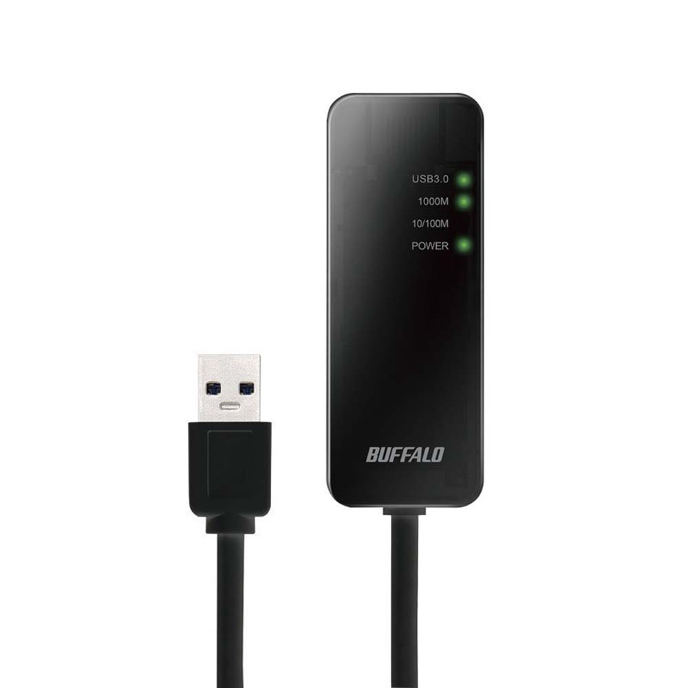 BUFFALO バッファロー LUA4-U3-AGTE-BK (ブラック) [LANアダプター /USB-A/1Gbps/USB3.0]｜ツクモ公式通販サイト
