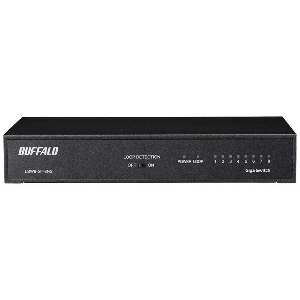 BUFFALO バッファロー LSW6-GT-8NS/BK （ブラック） [8ポート/1Gbps×8