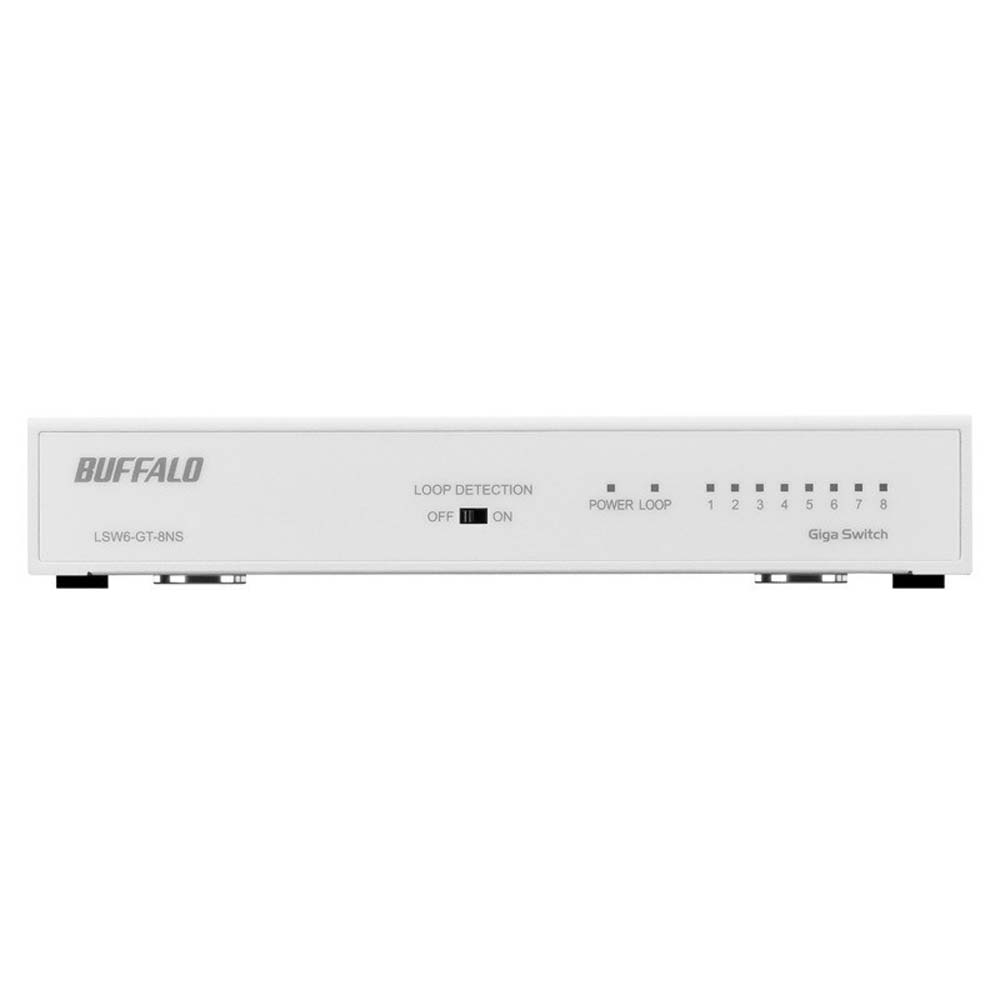 BUFFALO バッファロー LSW6-GT-8NS/WH （ホワイト） [8ポート/1Gbps×8 