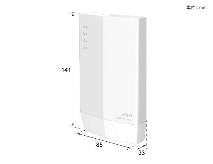 BUFFALO バッファロー AirStation HighPower WEX-1800AX4 [無線LAN中継機 / Wi-Fi 6（11ax）対応  / 1201Mbps + 573Mbps / WEX-1800AX4シリーズ]｜ツクモ公式通販サイト