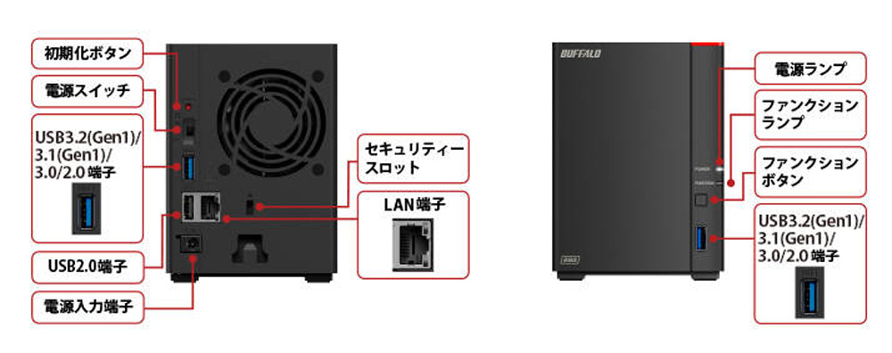 BUFFALO バッファロー LinkStation LS720D0202 [ネットワーク対応HDD