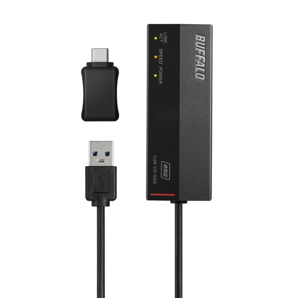 BUFFALO バッファロー LUA-U3-A2G/C [LANアダプター / USB-A / 2.5Gbps