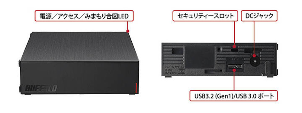 BUFFALO バッファロー HD-LE1U3-BB（ブラック） [据え置きHDD / 1TB