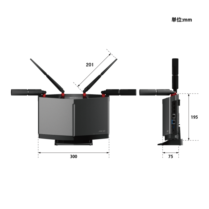 BUFFALO バッファロー AirStation WXR-6000AX12P [無線LAN親機 / Wi-Fi 6(11ax)対応 /  4803Mbps + 1147Mbps / WXR-6000AX12Pシリーズ]｜ツクモ公式通販サイト