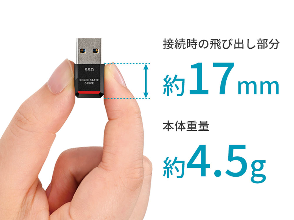 BUFFALO バッファロー SSD-PST1.0U3-BA 極小 外付けSSD 1TB｜ツクモ ...