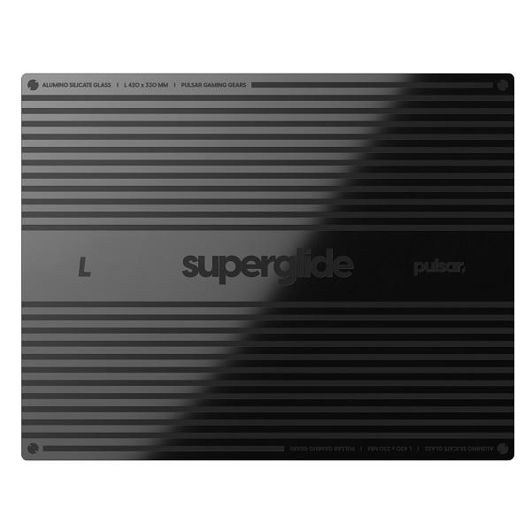 Pulsar Gaming Superglide Pad L Black (420x330mm) プレミアム ガラス 